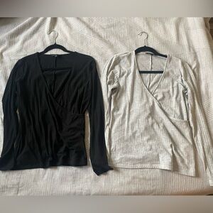 Faux Wrap front shirt